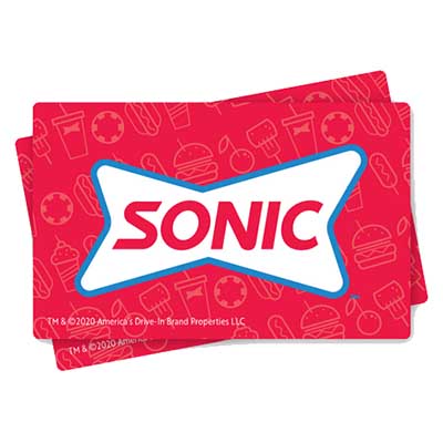 Free $25 Sonic Gift Card for Winners