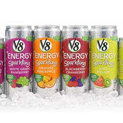 Free V8+ Energy Sparkling Drink