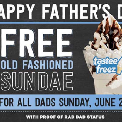 Free Old Fashioned Sundae for Dads