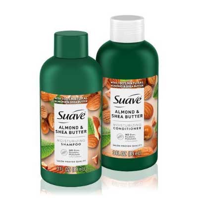 Free Suave Almond & Shea Butter Shampoo and Conditioner