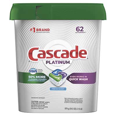Free Cascade Platinum Dish Detergent