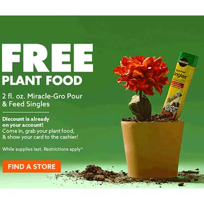 Free Miracle-Gro Pour and Feed at Big Lots