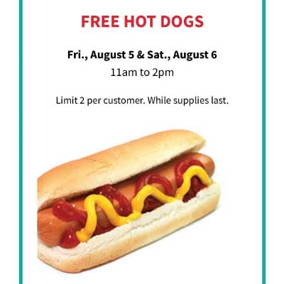 Free Hot Dogs and Cookies at Runnings