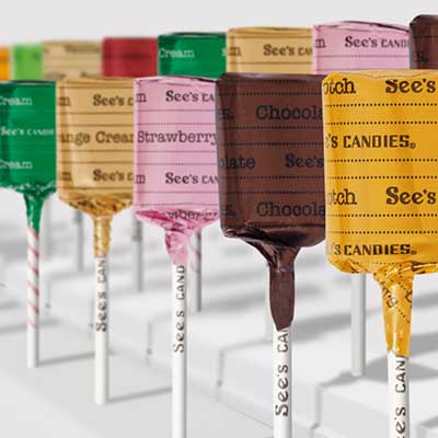 Free Lollypop at See’s Candies