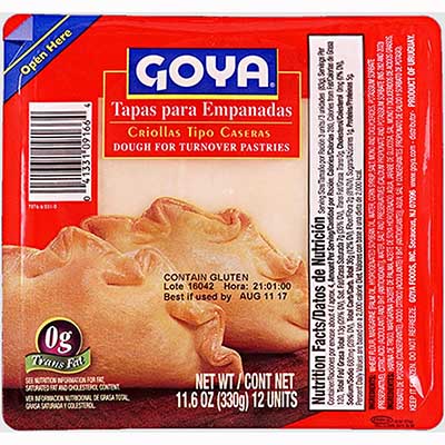 Free Goya Empanada Dough (Reviewers)