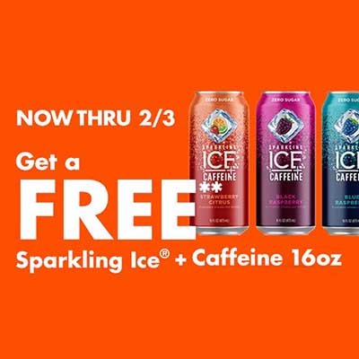 Free Sparkling Ice + Caffeine at Big Lots