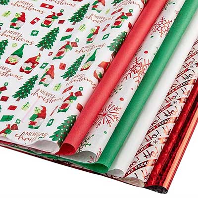 Free Christmas-Themed Tissue Paper (Reviewers)